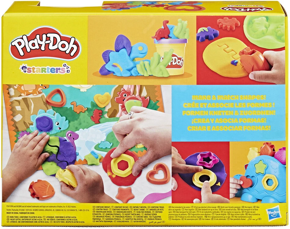 PLAY-DOH žaidimų rinkinys Formos ir spalvos Dino