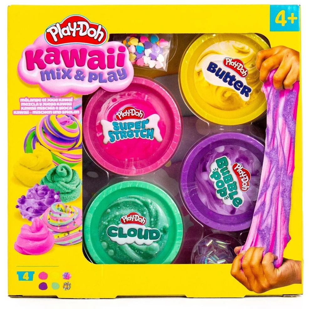 „Play-Doh“ – Kawaii „Mix Play“ 4 vnt. pakuotė (334-240418)