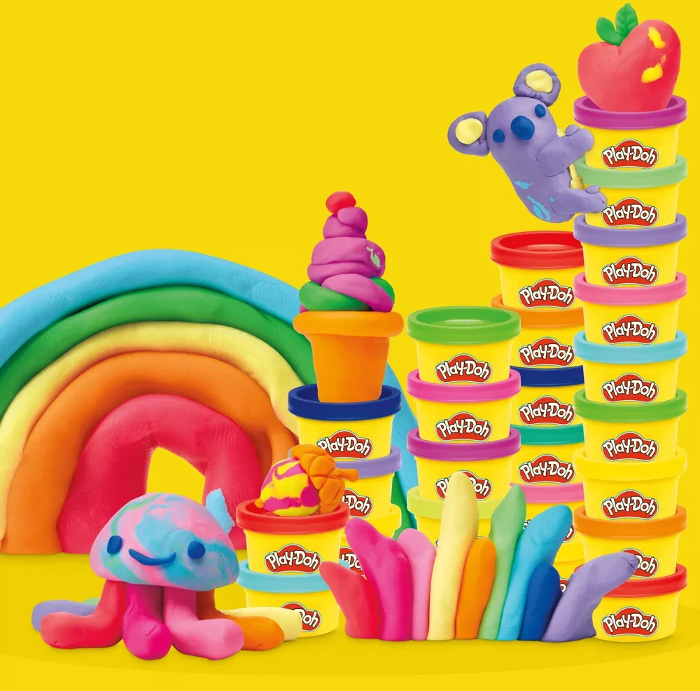 Play-Doh - Super Rainbow skoniai 50 vnt. pakuotė (G1761)