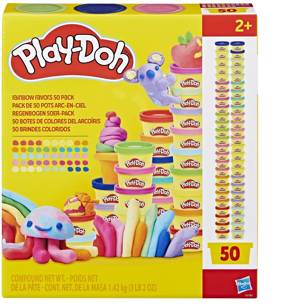 Play-Doh - Super Rainbow skoniai 50 vnt. pakuotė (G1761)