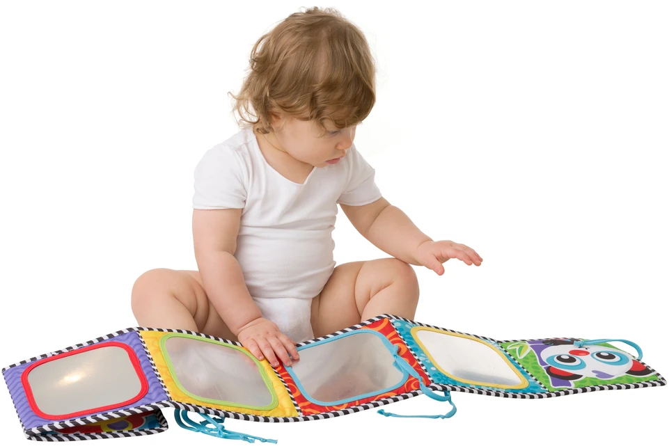 Playgro - Konvertuojamas pilvuko laiko veidrodėlis ir knyga (10186971)
