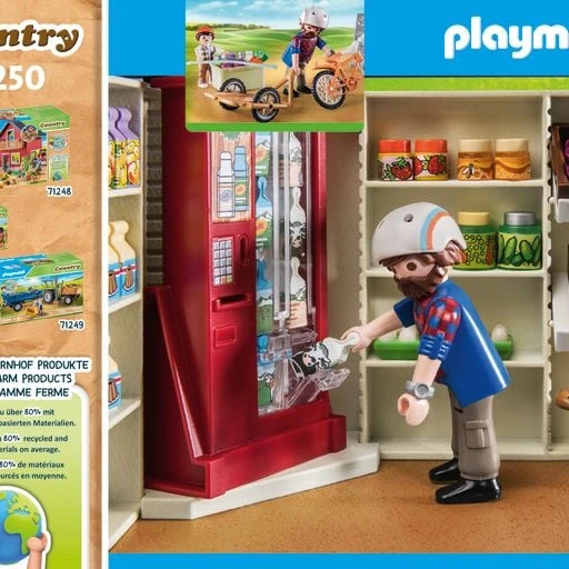 PLAYMOBIL 24 valandas veikianti ūkio parduotuvė 71250