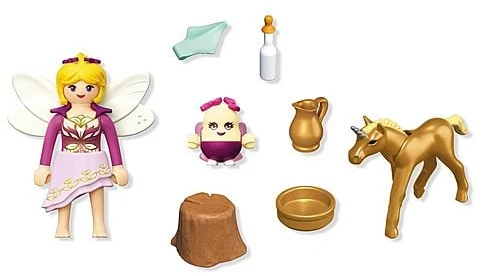 Konstruktorius Playmobil Fėja ir auksinis vienaragio kumeliukas (71844)