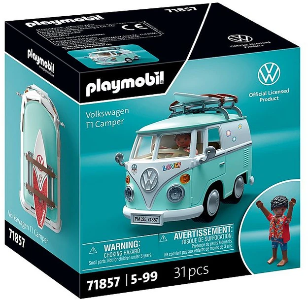 PLAYMOBIL - Automobiliai: X Volkswagen T1 kemperis (71857)