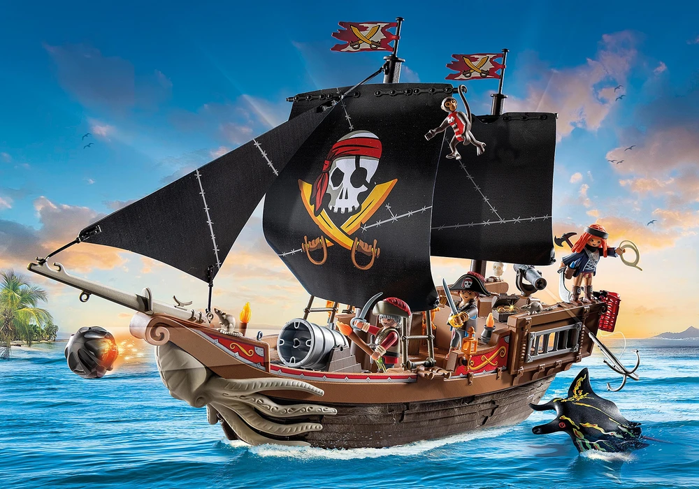 PLAYMOBIL - Didelis piratų laivas (71530)