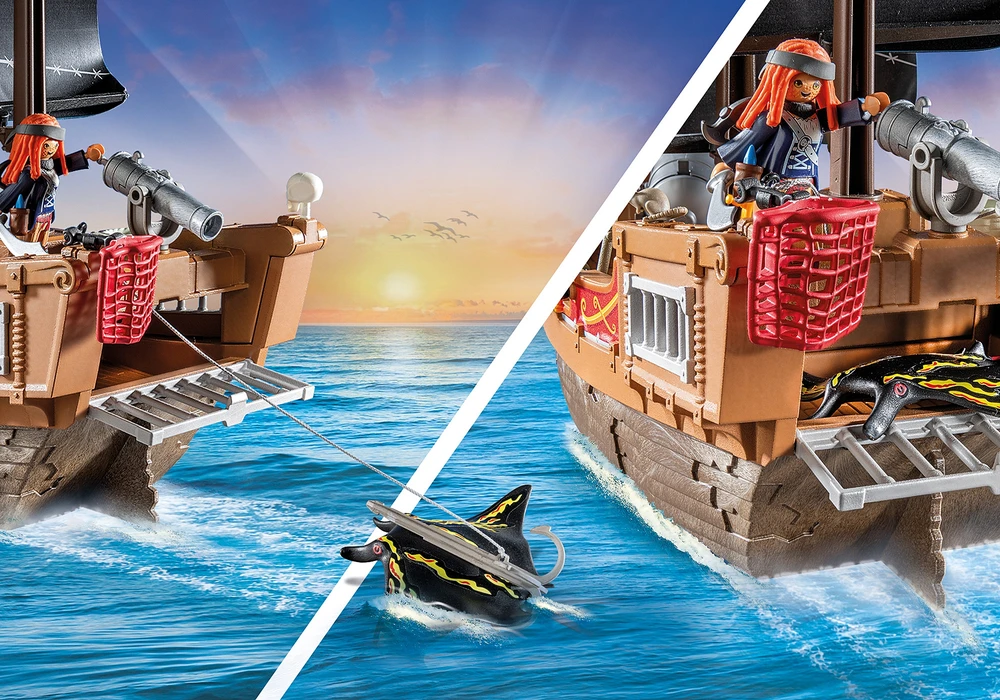 PLAYMOBIL - Didelis piratų laivas (71530)