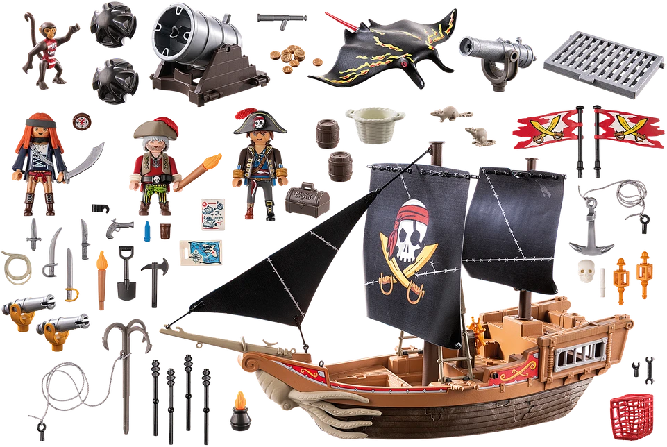 PLAYMOBIL - Didelis piratų laivas (71530)