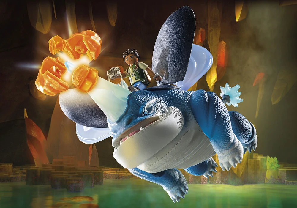 71082 PLAYMOBIL® Drakonai. Devyni karalysčių – Plowhorn ir D'Angelo