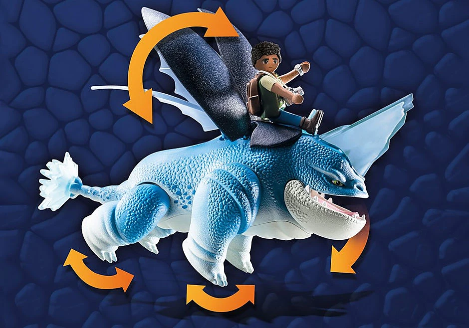 71082 PLAYMOBIL® Drakonai. Devyni karalysčių – Plowhorn ir D'Angelo