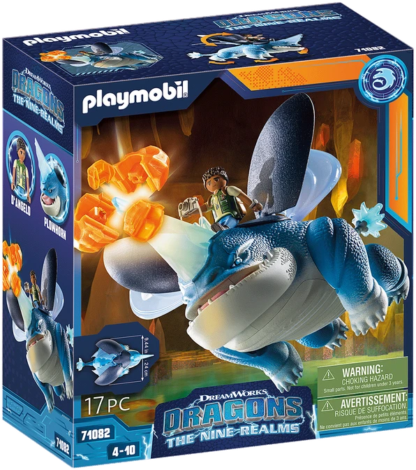 71082 PLAYMOBIL® Drakonai. Devyni karalysčių – Plowhorn ir D'Angelo
