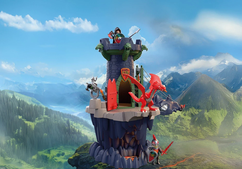 Playmobil Knights 72113 Riterių muzikinis centras su Slibino herbu