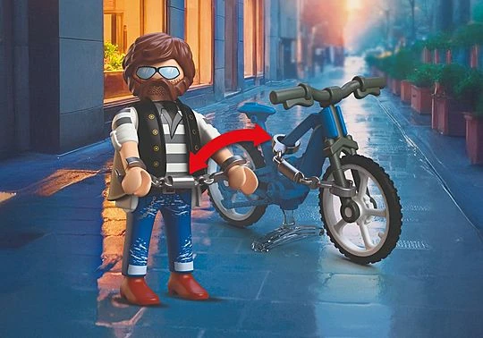 Konstruktorius Playmobil Dviračio vagystė (72076)