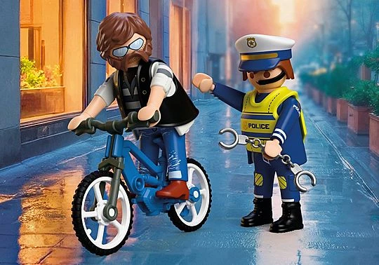 Konstruktorius Playmobil Dviračio vagystė (72076)