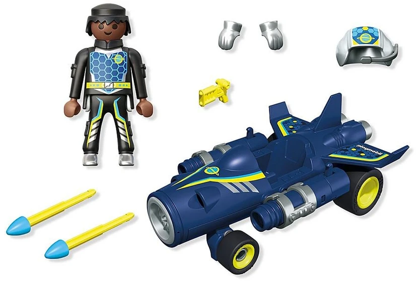 PLAYMOBIL - Funstars: Lenktynių kosminis lėktuvas (71719)