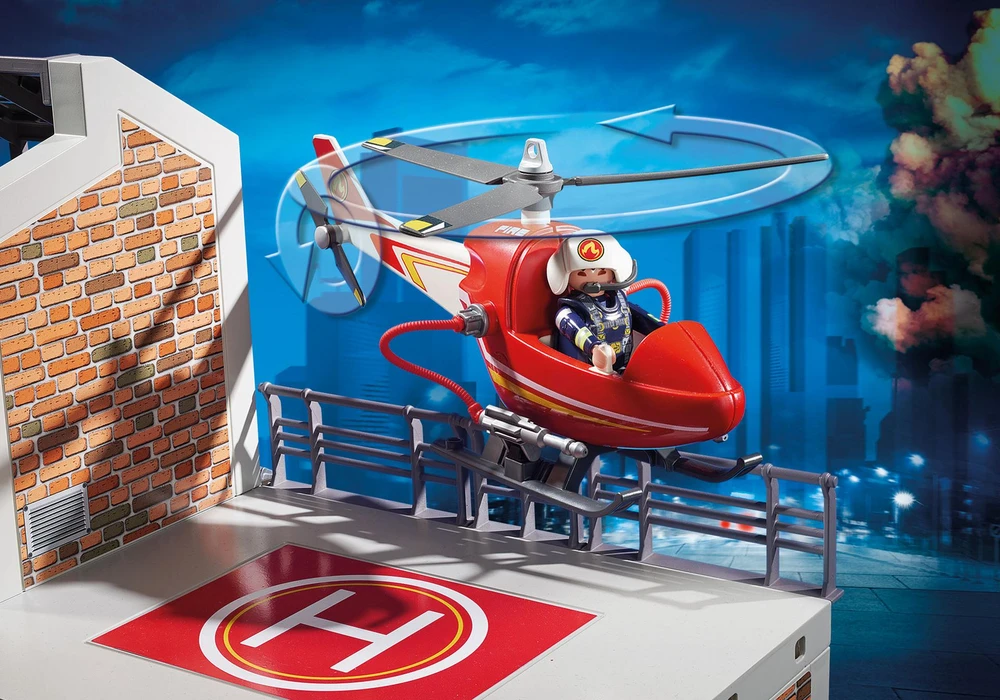 PLAYMOBIL CITY ACTION Ugniagesių gaisrinė su kopėčiomis, 9463