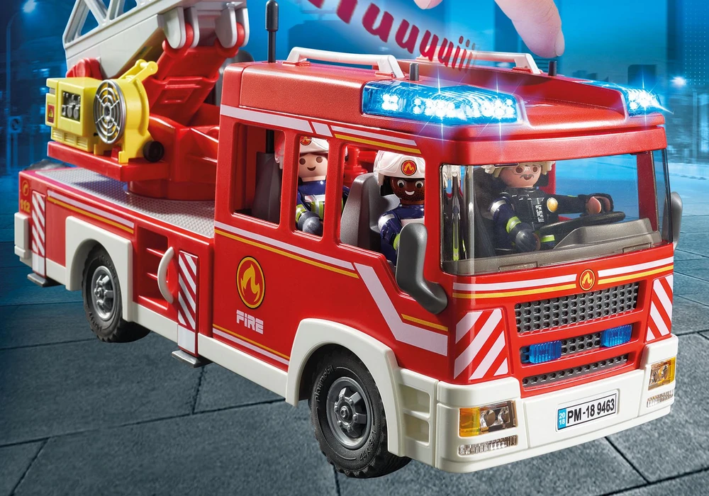 PLAYMOBIL CITY ACTION Fire Ladder Unit, 9463