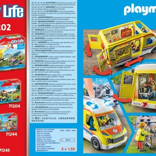 Playmobil City Life 71202 Greitosios pagalbos automobilis su šviesa ir garsu