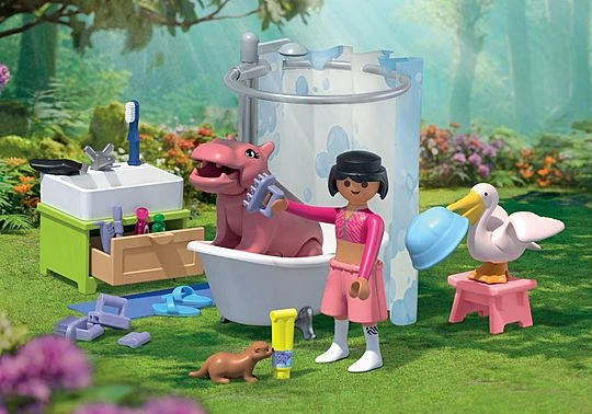 Konstruktorius Playmobil Animal Bathtime (71950)
