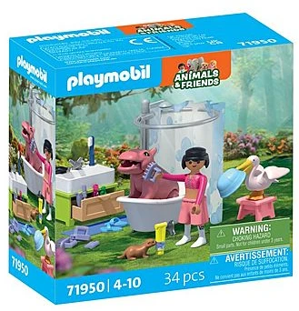Konstruktorius Playmobil Animal Bathtime (71950)