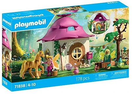 „Playmobil Princess Magic 71838“ jaukus fėjų namelis ir Auksinė vienaragis