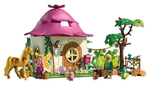 „Playmobil Princess Magic 71838“ jaukus fėjų namelis ir Auksinė vienaragis