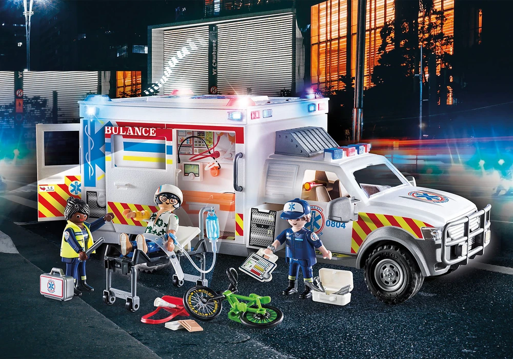 PLAYMOBIL Greitosios pagalbos automobilis su šviesomis ir garsais 70936