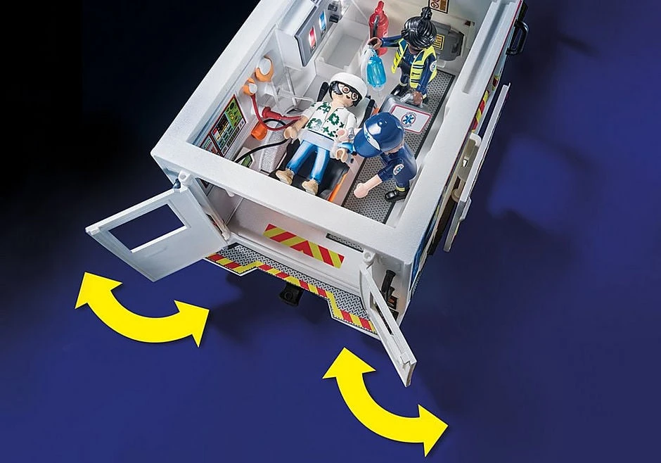 PLAYMOBIL Greitosios pagalbos automobilis su šviesomis ir garsais 70936