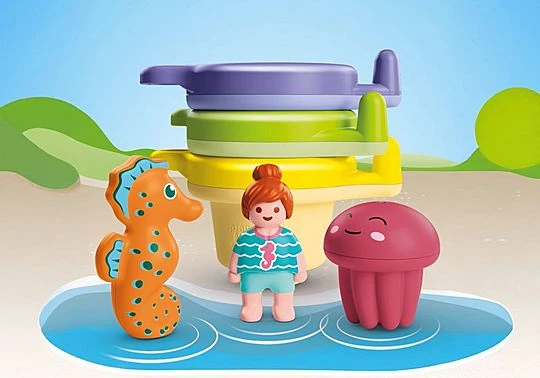 PLAYMOBIL - Junior Aqua: Plaukiojantys puodeliai su vandens pramogomis (71776)