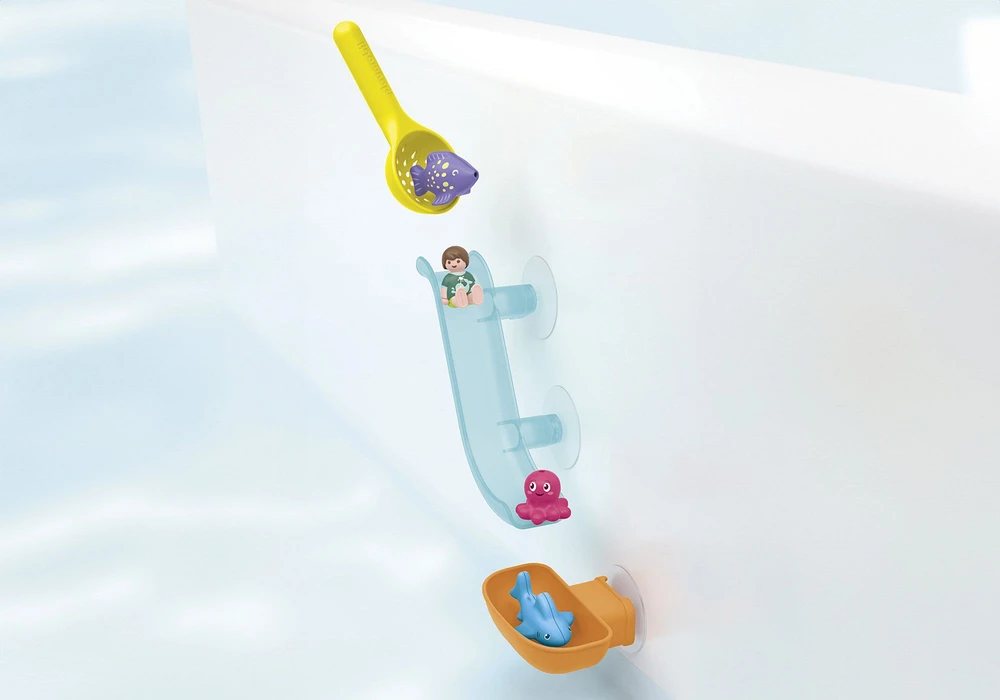 PLAYMOBIL - JUNIOR AQUA: Vandens čiuožykla su jūros gyvūnais (71689)