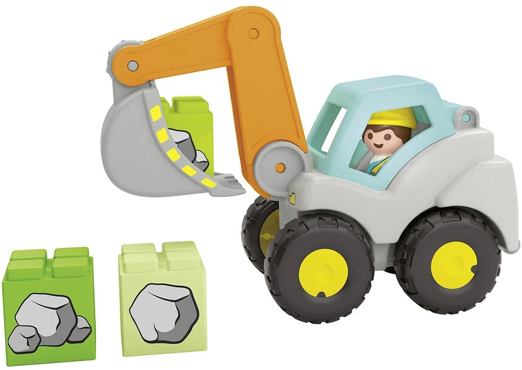 PLAYMOBIL - JUNIOR: Ekskavatorius-kastuvas (71684)