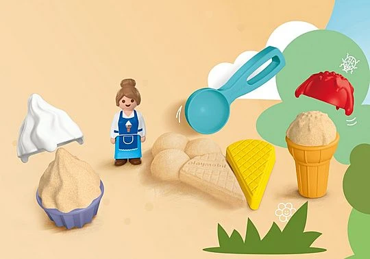 PLAYMOBIL - JUNIOR: Smėlio ledų parduotuvė (72006)