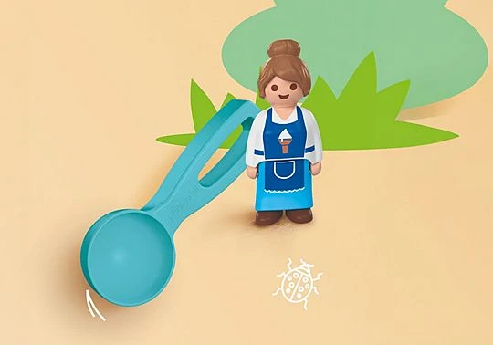 PLAYMOBIL - JUNIOR: Smėlio ledų parduotuvė (72006)