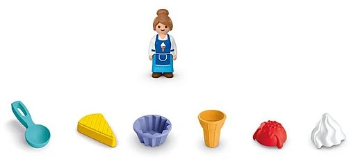 PLAYMOBIL - JUNIOR: Smėlio ledų parduotuvė (72006)