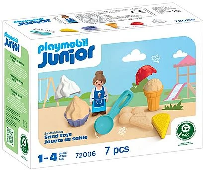 PLAYMOBIL - JUNIOR: Smėlio ledų parduotuvė (72006)