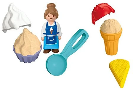 PLAYMOBIL - JUNIOR: Smėlio ledų parduotuvė (72006)