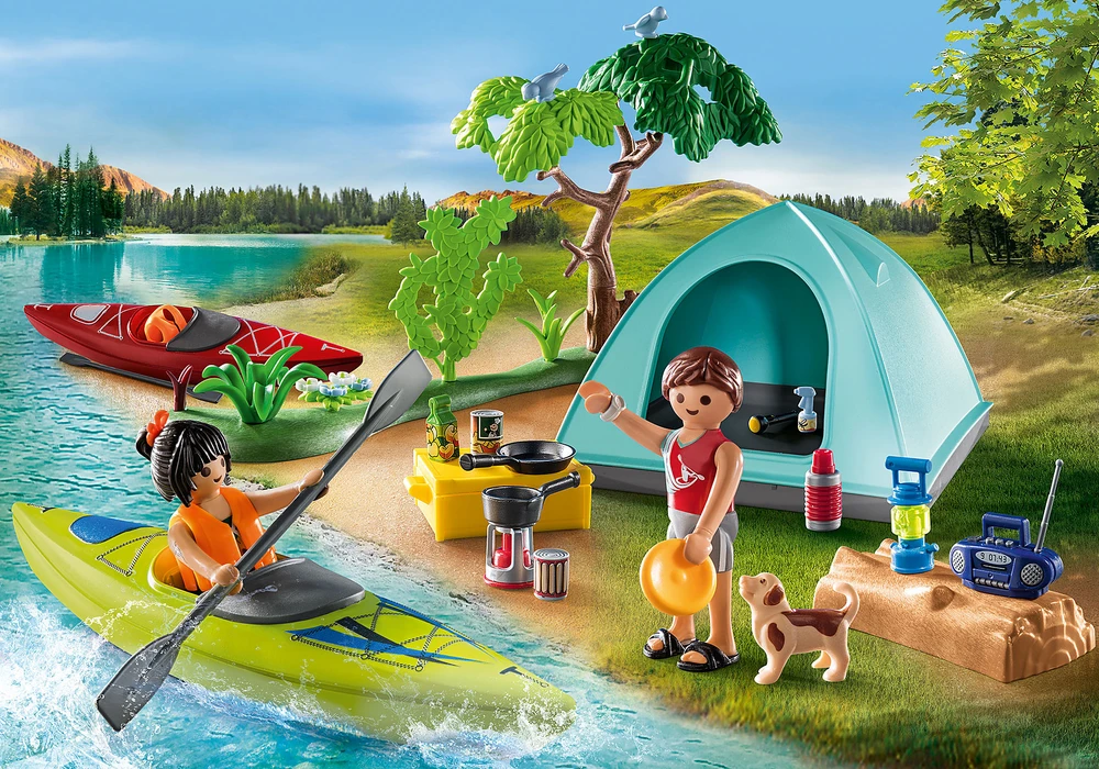Konstruktorius Playmobil stovyklavietė su laužu 71425