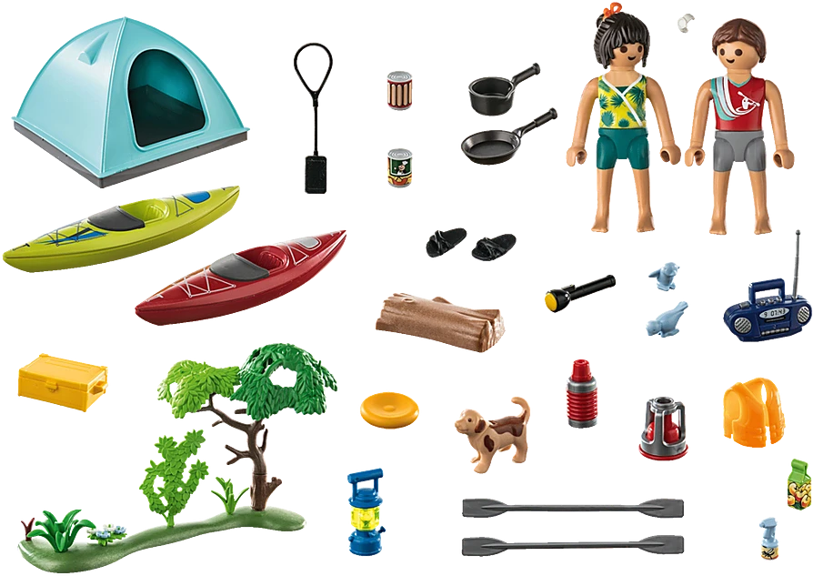 Konstruktorius Playmobil stovyklavietė su laužu 71425