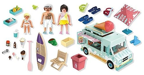 PLAYMOBIL - Mano gyvenimas: Ledų sunkvežimis su banglenčių parduotuve (71904)