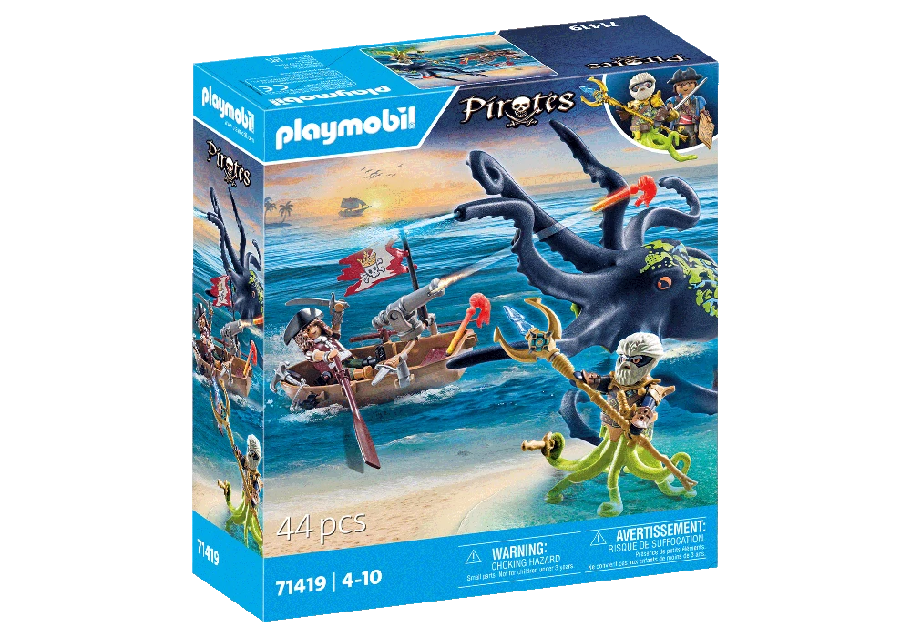 Playmobil Pirates 71419 Kova su milžinišku aštuonkoju