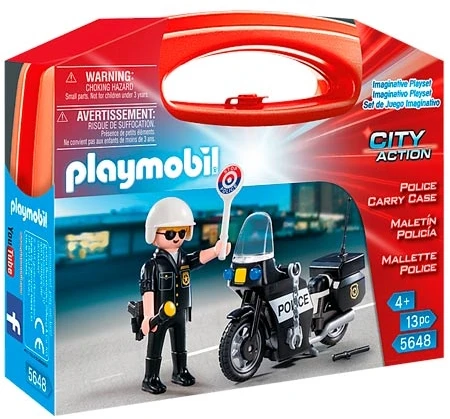 PLAYMOBIL CITY ACTION rinkinys-lagaminėlis Policija, 5648