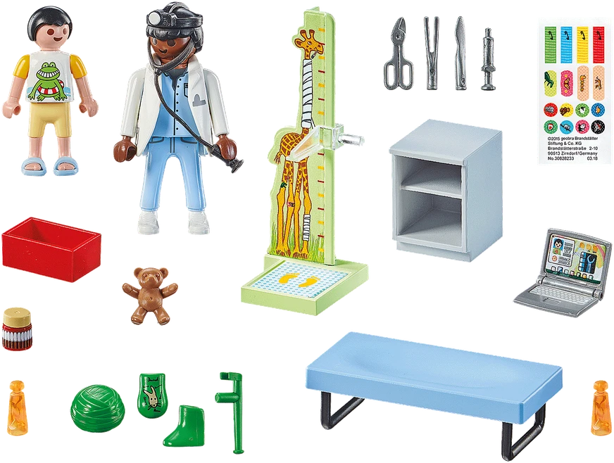 PLAYMOBIL pediatro rinkinys su meškiuku