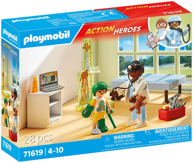 PLAYMOBIL pediatro rinkinys su meškiuku