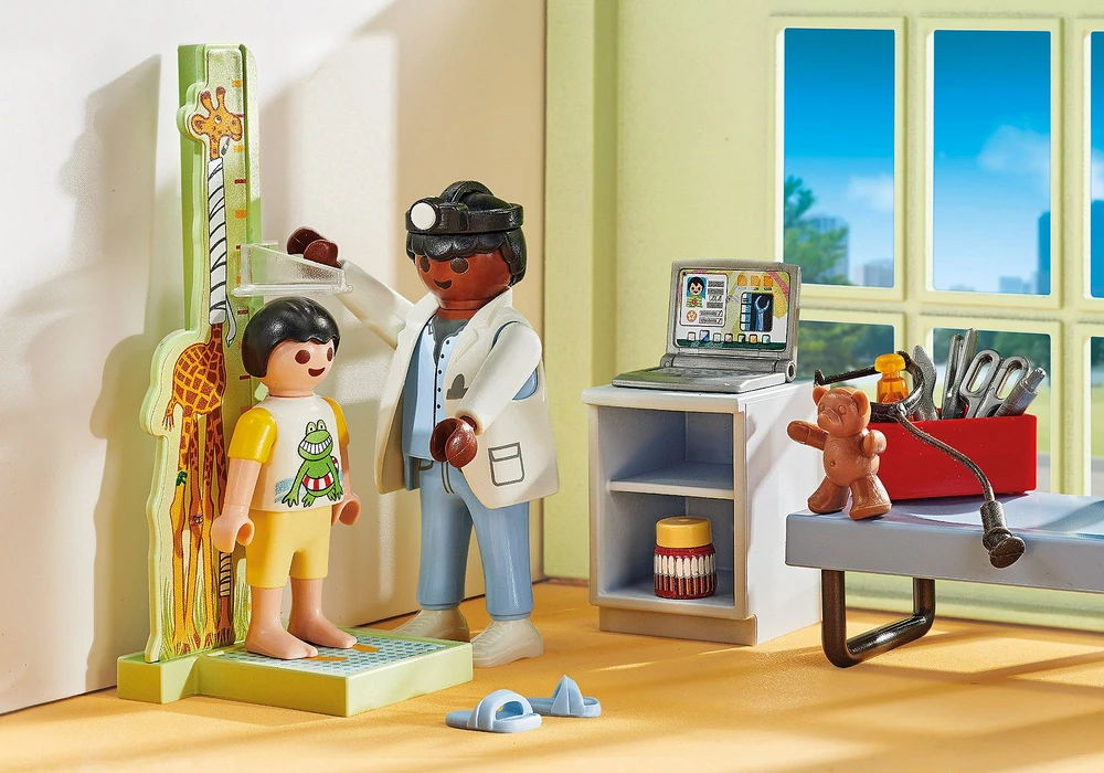 PLAYMOBIL pediatro rinkinys su meškiuku