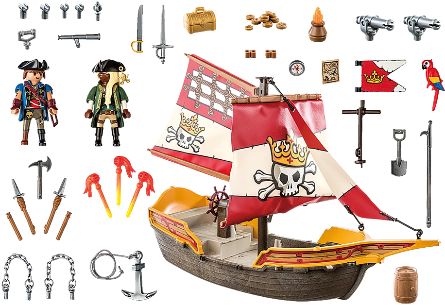 Playmobil Pirates 71418 Piratų laivas