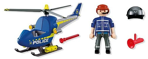 Konstruktorius Playmobil Police Helicopter (72080)