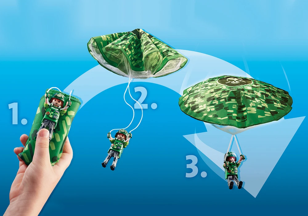 70569 PLAYMOBIL® City Action, Policijos misija: paieška su parašiutu