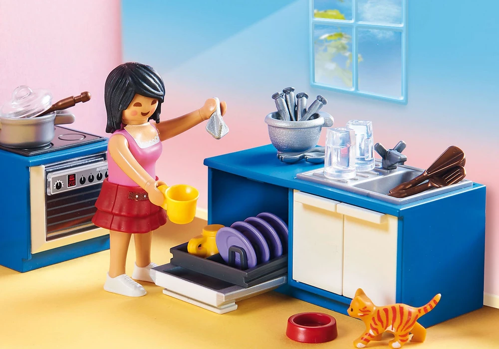 Playmobil Dollhouse 70206 Šeimos virtuvė