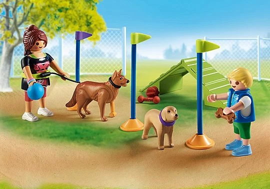 Playmobil My Life 71745 šunų žaidimų aikštelė
