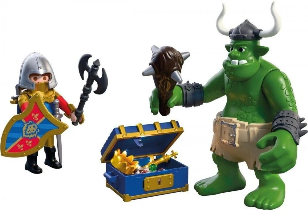 PLAYMOBIL – Trolis su liūto riterio lobiu (72116)