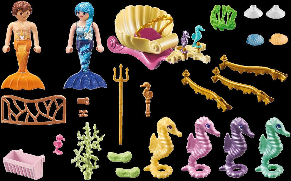 Playmobil Princess Magic 71500 Povandeniniai gyventojai su jūrų arkliuko vežimu